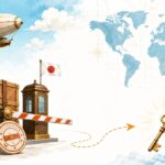 eBayで税関に止まった荷物を動かす対処法を表したイラスト