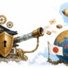 「eBayのバーチャルオフィスで自宅住所を守る実務と5つの注意点」の記事イメージイラスト