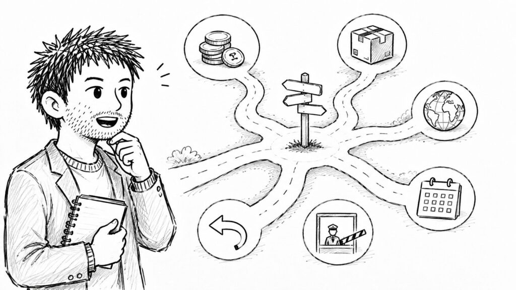 eBay輸出の関税と税金の全体像(誰が・いくら・いつ払うか)を並べた見取り図